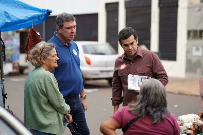 Imagem da notícia Beto Pereira e Riedel estabelecerão parcerias para melhorar estruturas das feiras livres em Campo Grande